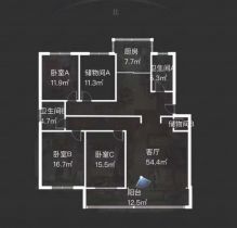 佳成花苑 4室2厅2卫 163m&sup2;