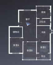北濠桥东村 4室2厅1卫 128m&sup2;