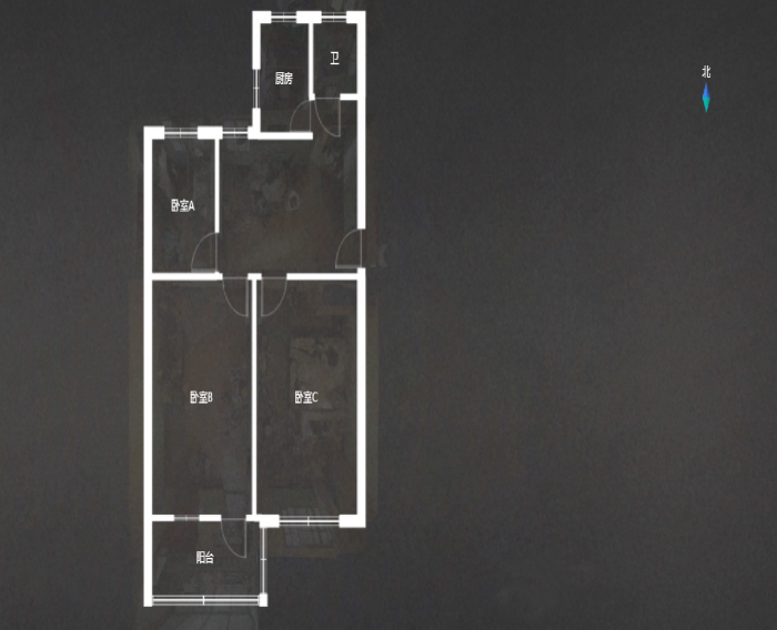 白家园 2室1厅1卫 68.00m&sup2;