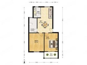 德民花苑 2室1厅1卫 78.34m&sup2;