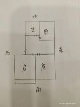 北濠桥东村 2室1厅1卫 75m&sup2;