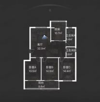 濠西园 3室2厅2卫 118m&sup2;