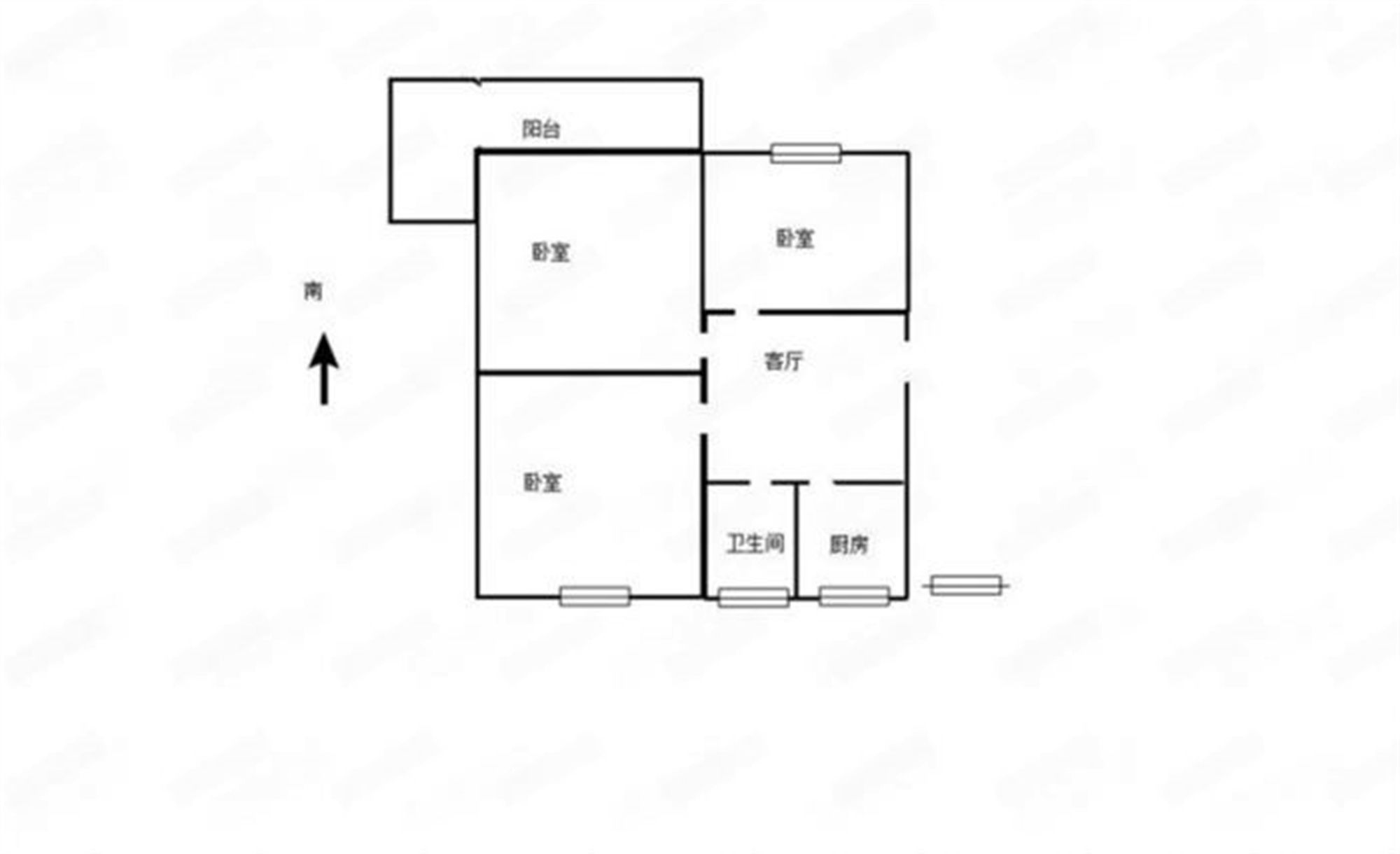 易家桥新村 3室1厅1卫 70.00m&sup2;