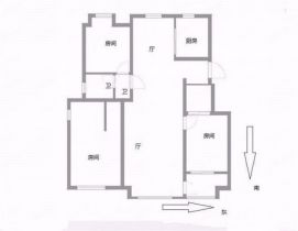 新城香溢紫郡 3室2厅2卫 97.00m&sup2;