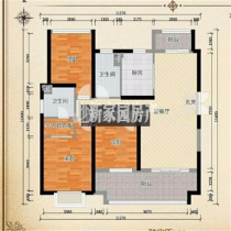 世茂新界 3室2厅2卫 123m&sup2;
