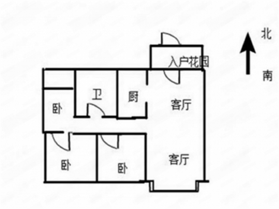 新城香溢紫郡 3室2厅1卫 96m&sup2;