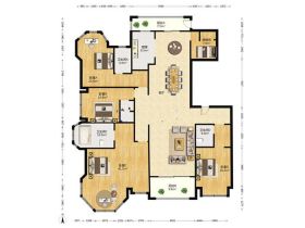 中南世纪花城三期 4室2厅5卫 275m&sup2;