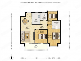 雍华府 3室2厅2卫 98m&sup2;