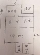 虹桥南村 2室1厅1卫 68.8m&sup2;