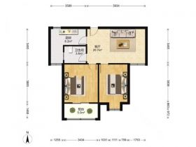 融悦华庭 2室2厅1卫 86m&sup2;