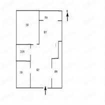 华强城 2室2厅1卫 86m&sup2;
