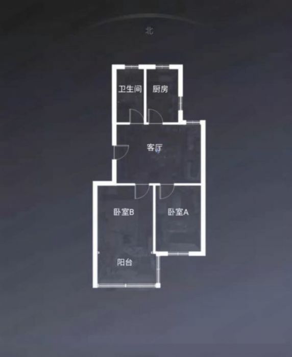 光明南村 2室1厅1卫 79.1m&sup2;