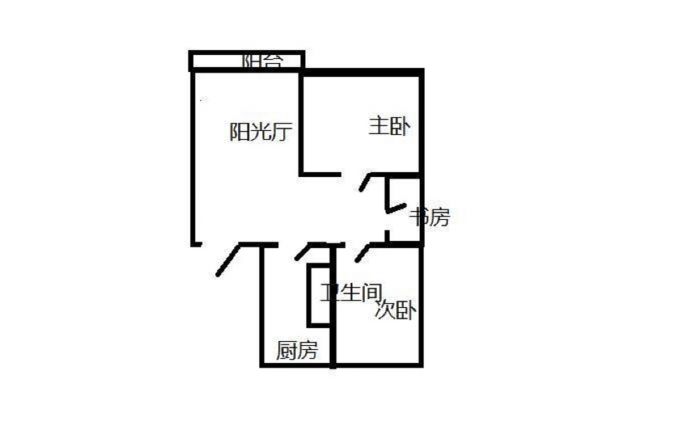 虹景园 3室1厅1卫 100.5m&sup2;