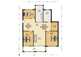 仁和锦居 3室2厅2卫 139.93m&sup2;