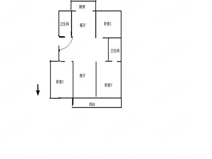 瑞丰花园南区 3室2厅2卫 118.19m&sup2;