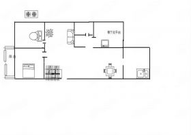 城港花苑西区 4室2厅1卫 150.00m&sup2;