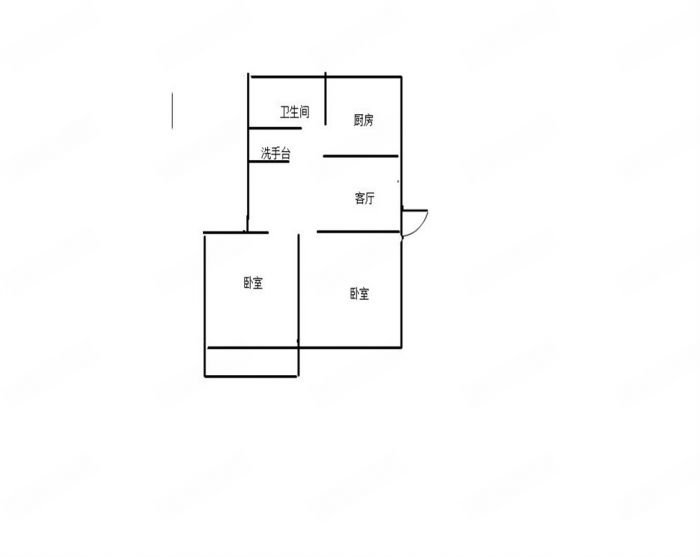 城南新村(崇川区) 2室1厅1卫 59.10m&sup2;