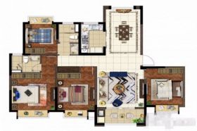 中南世纪花城三期 4室2厅2卫 140m&sup2;
